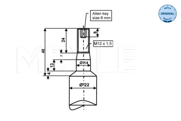 Handler.Part Shock absorber Meyle 3266240008 2