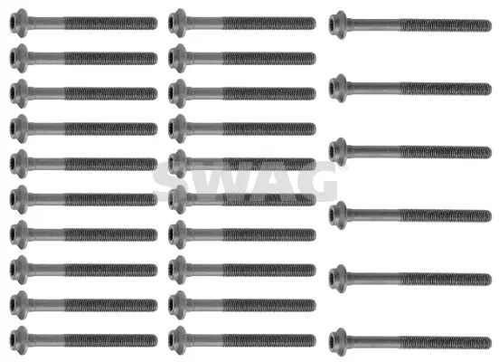 Handler.Part Bolt kit, cylinder head SWAG 10910237 1