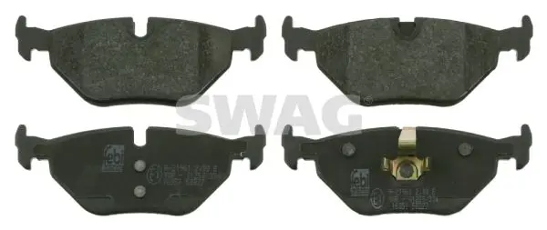 Handler.Part Brake pad set, disc brake SWAG 20916351 1