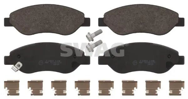 Handler.Part Brake pad set, disc brake SWAG 40916698 1