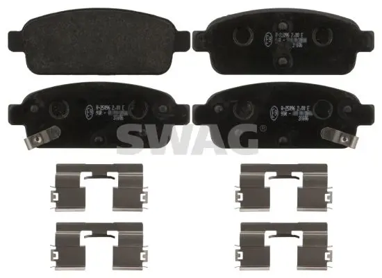 Handler.Part Brake pad set, disc brake SWAG 40916893 1