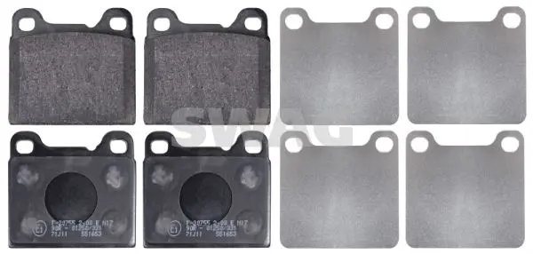 Handler.Part Brake pad set, disc brake SWAG 55916231 1