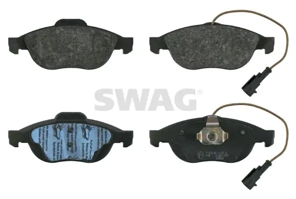 Handler.Part Brake pad set, disc brake SWAG 74916293 1