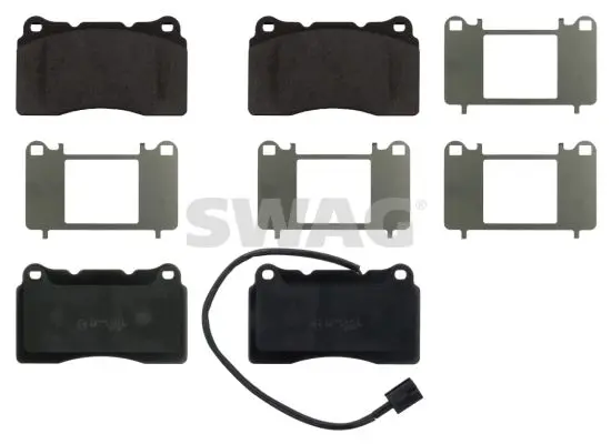 Handler.Part Brake pad set, disc brake SWAG 74916848 1