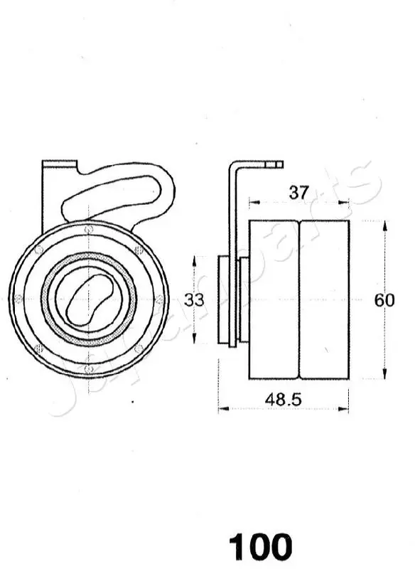 Handler.Part Tensioner, timing belt Japanparts BE100 2