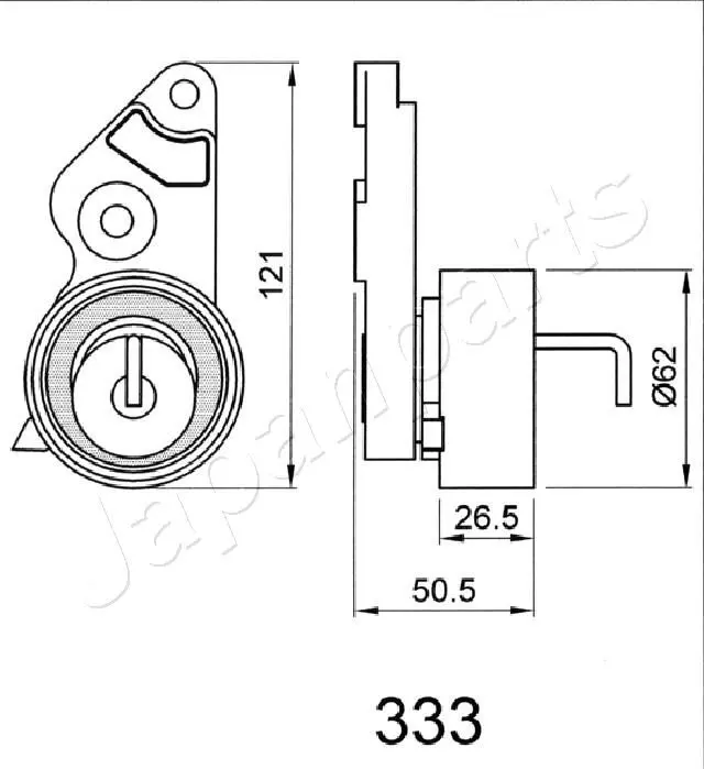 Handler.Part Tensioner, timing belt Japanparts BE333 2