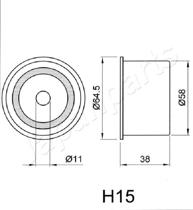 Handler.Part Tensioner, timing belt Japanparts BEH15 2