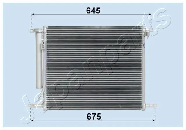 Handler.Part Condenser, air conditioning Japanparts CND313016 1