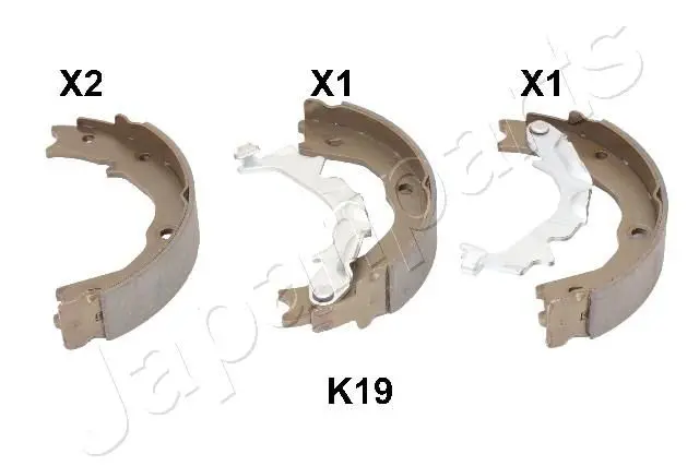 Handler.Part Brake shoe set, parking brake Japanparts GFK19AF 1