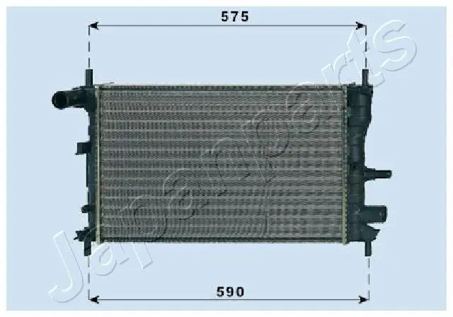 Handler.Part Radiator, engine cooling Japanparts RDA053062 1