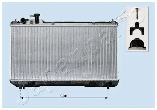 Handler.Part Radiator, engine cooling Japanparts RDA153096 1