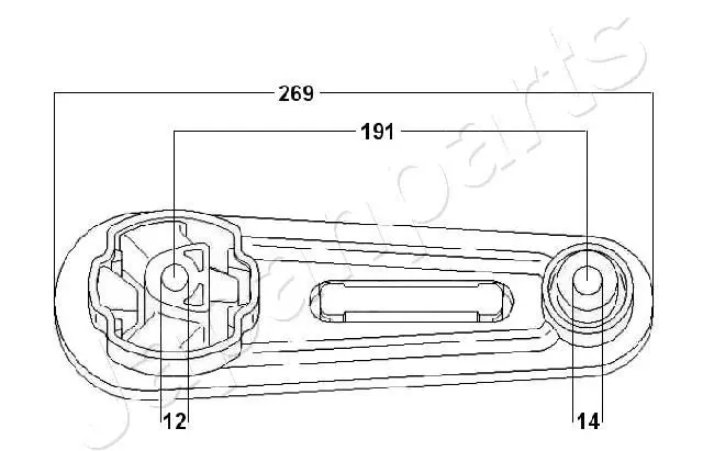Handler.Part Engine mounting Japanparts RU195 2
