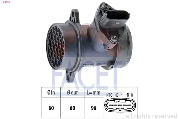 Handler.Part Air mass sensor FACET 101158 1