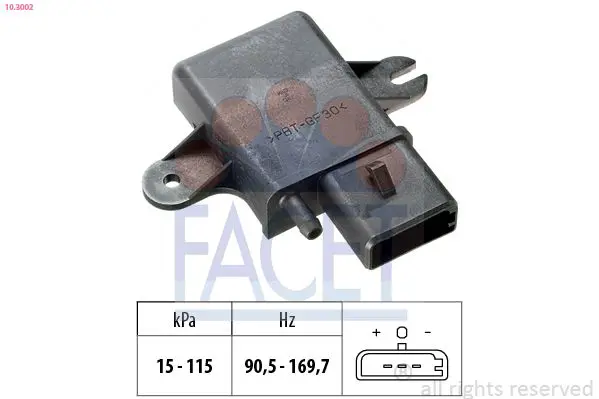 Handler.Part Sensor, intake manifold pressure FACET 103002 1