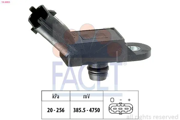 Handler.Part Sensor, intake manifold pressure FACET 103055 1