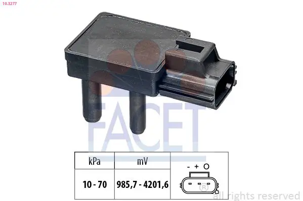 Handler.Part Sensor, exhaust pressure FACET 103277 1