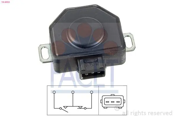 Handler.Part Sensor, throttle position FACET 105032 1