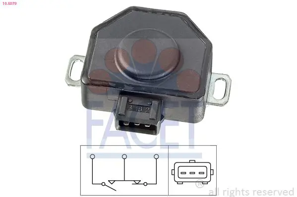 Handler.Part Sensor, throttle position FACET 105079 1