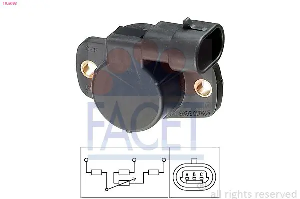 Handler.Part Sensor, throttle position FACET 105093 1