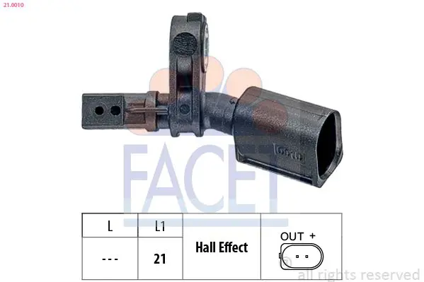 Handler.Part Sensor, wheel speed FACET 210010 1