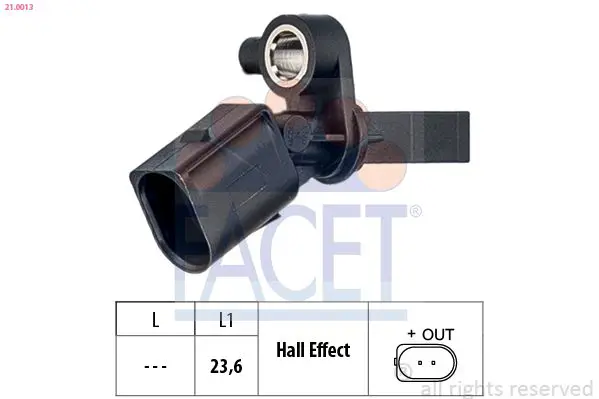 Handler.Part Sensor, wheel speed FACET 210013 1