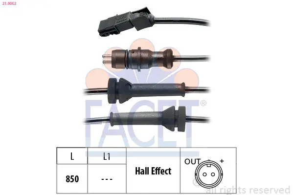 Handler.Part Sensor, wheel speed FACET 210052 1