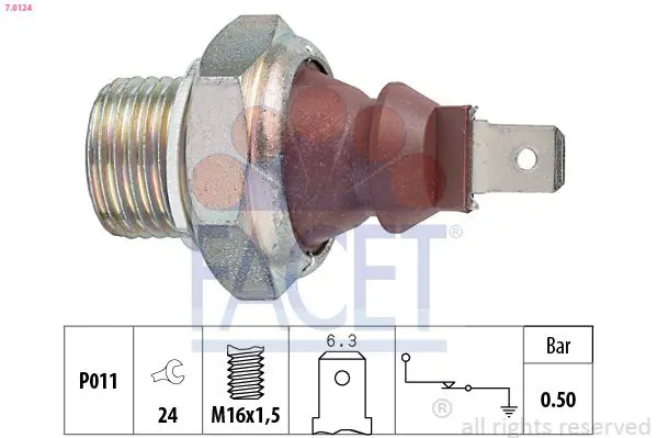 Handler.Part Oil pressure switch FACET 70124 1