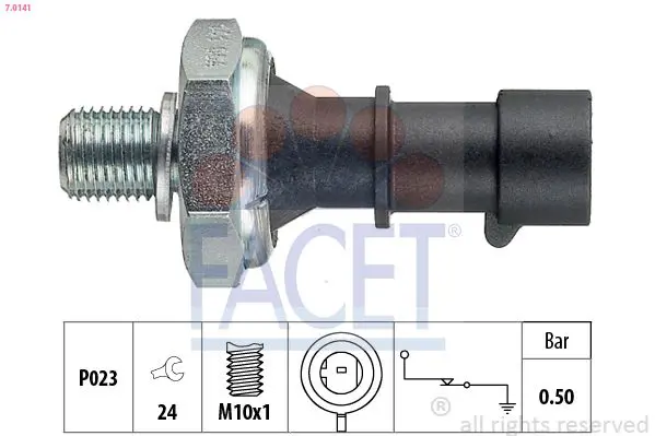 Handler.Part Oil pressure switch FACET 70141 1