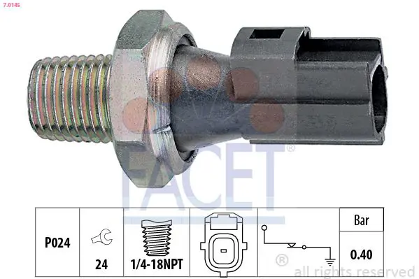 Handler.Part Oil pressure switch FACET 70145 1