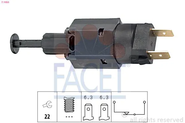 Handler.Part Brake light switch FACET 71050 1