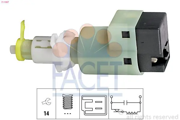 Handler.Part Brake light switch FACET 71107 1