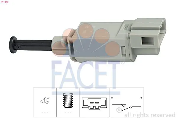 Handler.Part Switch, clutch control (cruise control) FACET 71152 1