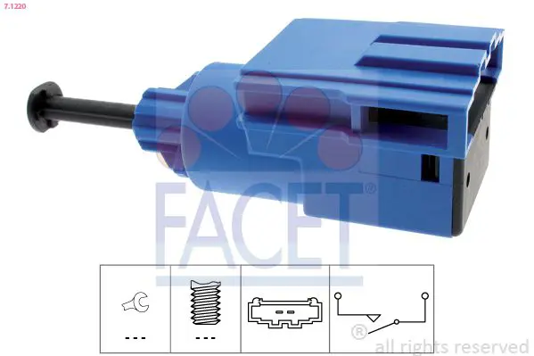 Handler.Part Switch, clutch control (cruise control) FACET 71220 1