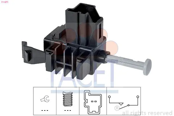 Handler.Part Switch, clutch control (cruise control) FACET 71271 1