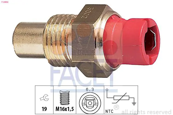 Handler.Part Sensor, coolant temperature FACET 73002 1