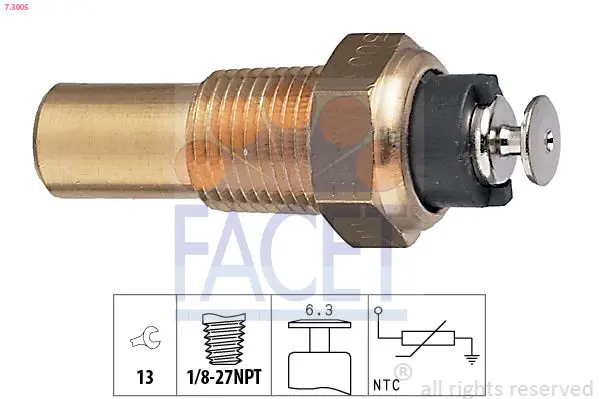 Handler.Part Sensor, coolant temperature FACET 73005 1