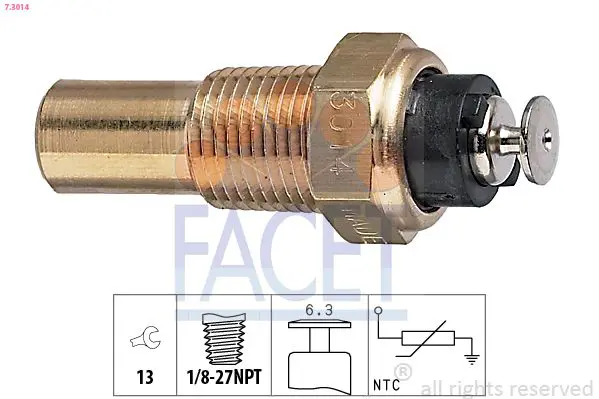 Handler.Part Sensor, coolant temperature FACET 73014 1