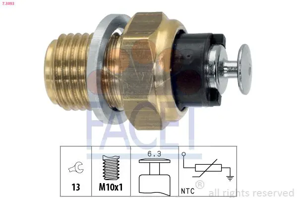 Handler.Part Sensor, oil temperature FACET 73093 1