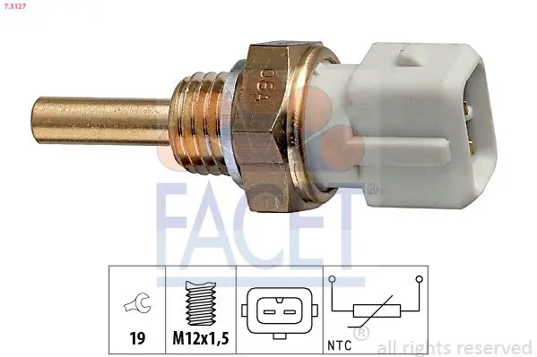 Handler.Part Sensor, coolant temperature FACET 73127 1