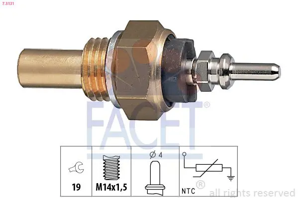 Handler.Part Sensor, coolant temperature FACET 73131 1