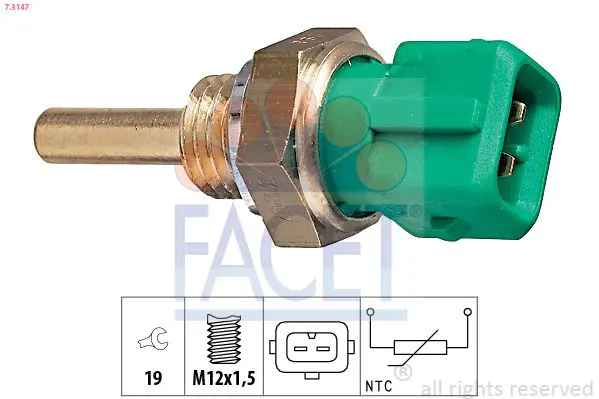 Handler.Part Sensor, coolant temperature FACET 73147 1