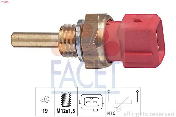 Handler.Part Sensor, coolant temperature FACET 73155 1