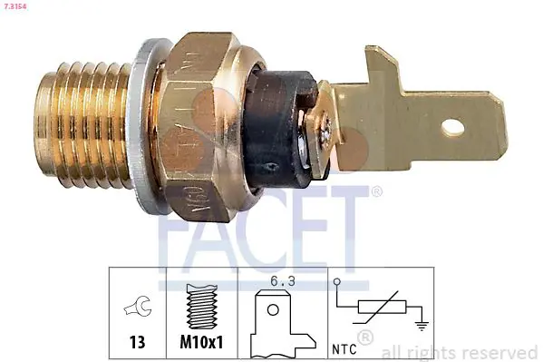 Handler.Part Sensor, oil temperature FACET 73154 1