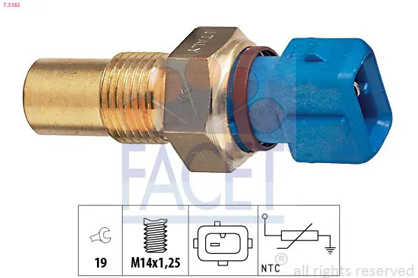 Handler.Part Sensor, coolant temperature FACET 73182 1