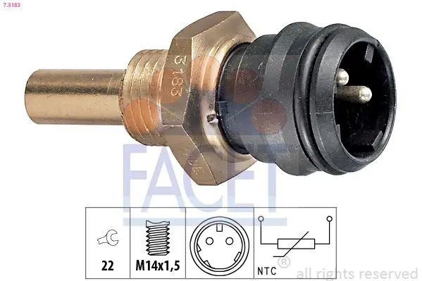 Handler.Part Sensor, coolant temperature FACET 73165 1