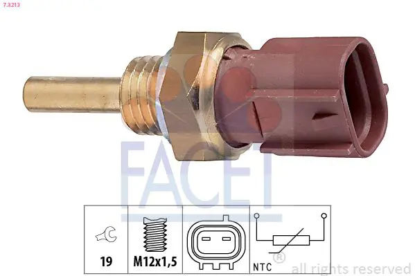 Handler.Part Sensor, coolant temperature FACET 73213 1