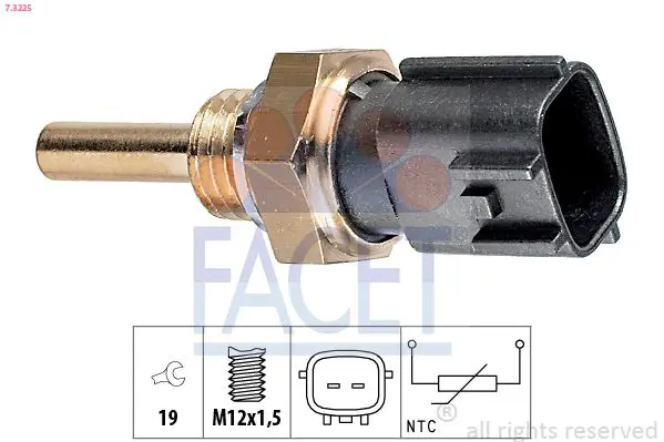 Handler.Part Sensor, oil temperature FACET 73225 1