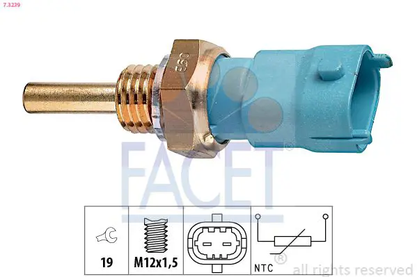 Handler.Part Sensor, oil temperature FACET 73239 1