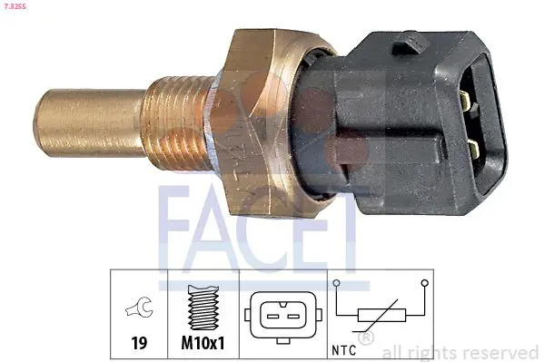 Handler.Part Sensor, oil temperature FACET 73255 1