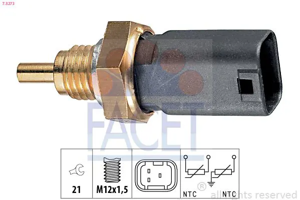 Handler.Part Sensor, coolant temperature FACET 73273 1